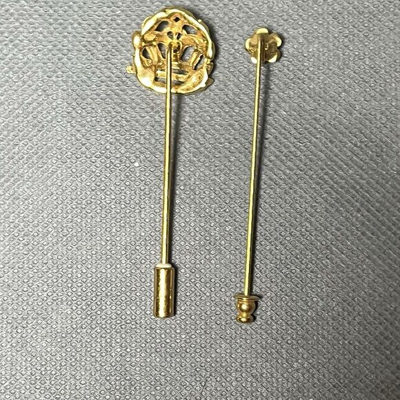 Vintage Hat Pin/Straight Pin Lot With Hat Pin Jewelry Box-Original - Picture 9 of 16